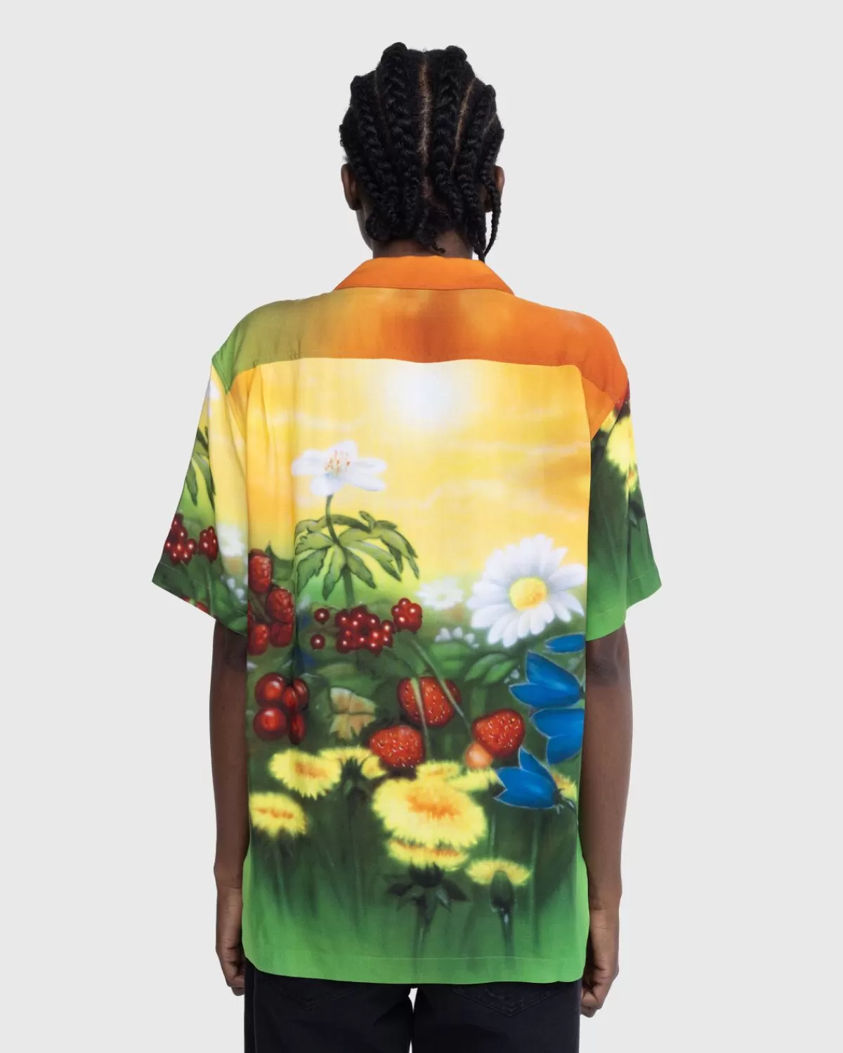 Overhemden^Stockholm Surfboard Club Airbrush Overhemd Met Knoopsluiting En Bloemenprint, Multi