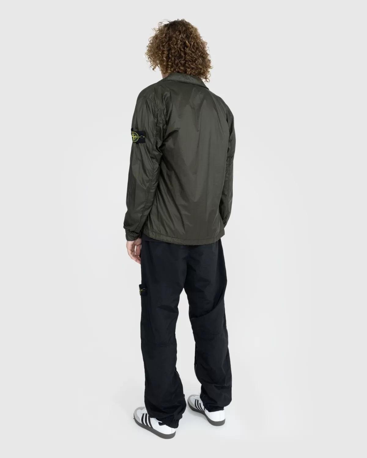 stone_island_gecoat_nylon_overshirt_olijfgroen_5.webp Overhemden^Stone Island Gecoat Nylon Overshirt Olijfgroen