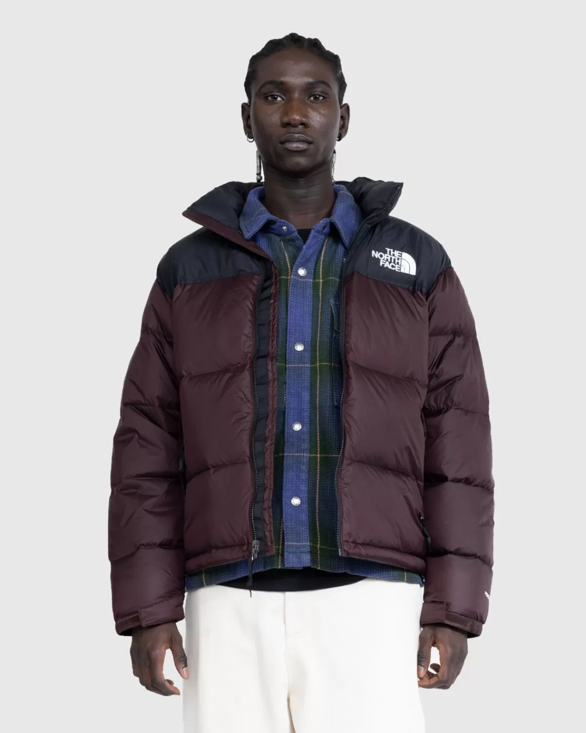 Bovenkleding^The North Face 1996 Retro Nuptse Jas Kolenbruin/Tnf Zwart