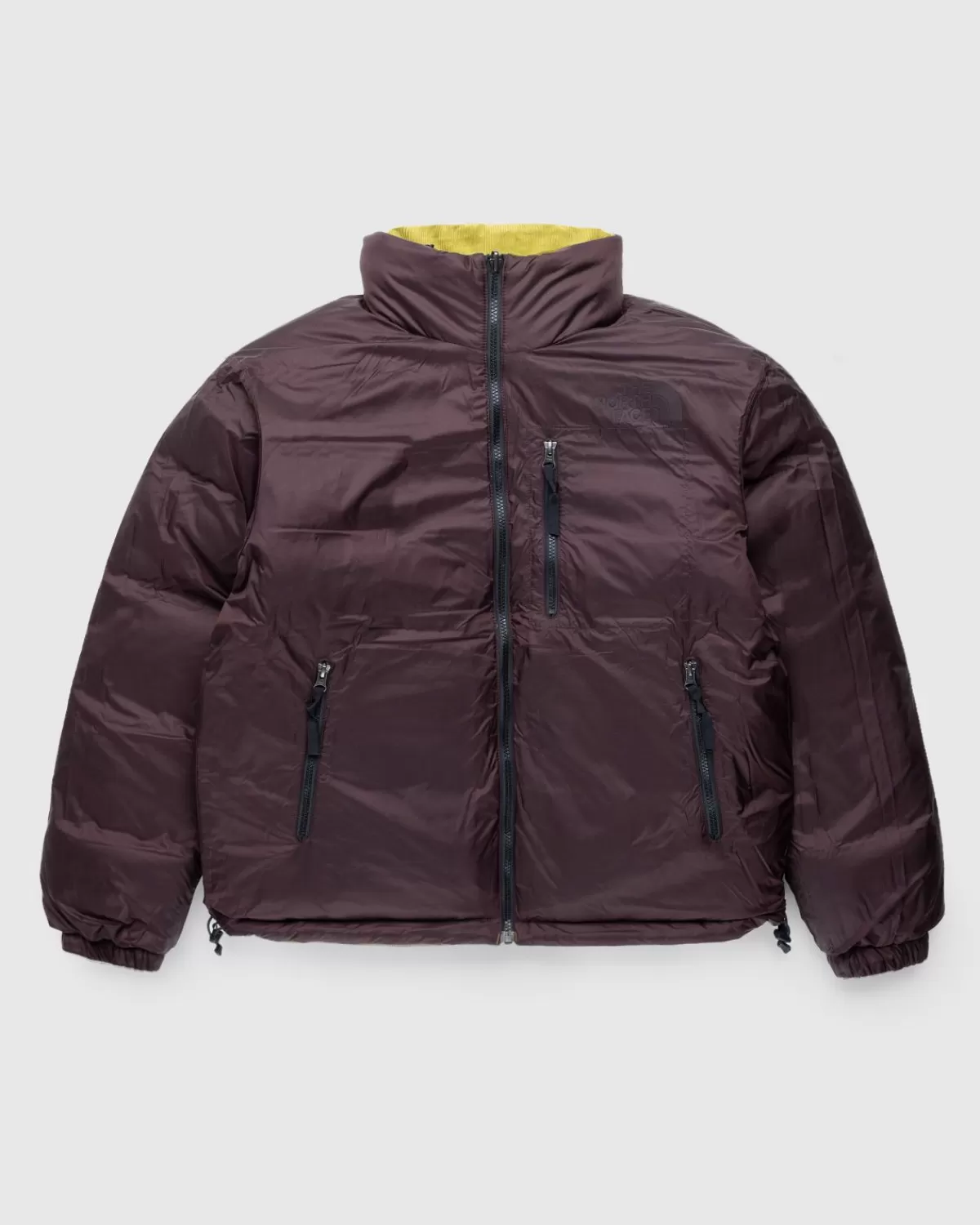 Bovenkleding^The North Face '92 Omkeerbare Nuptse-Jas Sulphur Moss/Coal Brown
