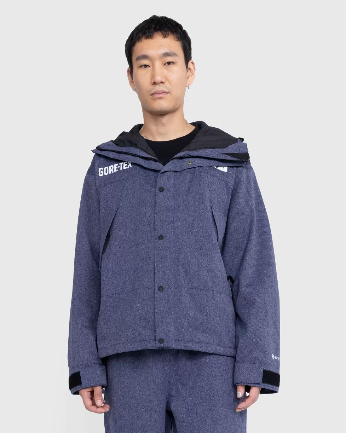 Bovenkleding^The North Face Gore-Tex Mountain Jacket Denim Blauw/Tnf Zwart