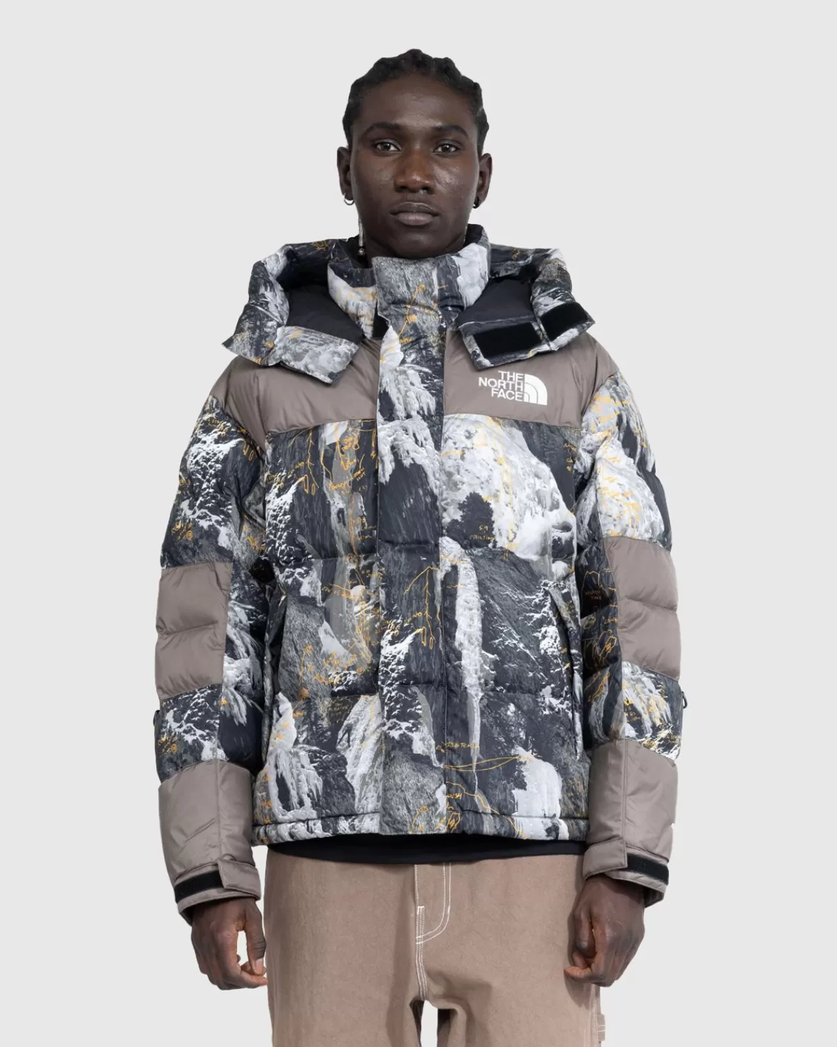 Bovenkleding^The North Face Hmlyn Baltoro Jack Falcon Brown Conrads Notes-Print