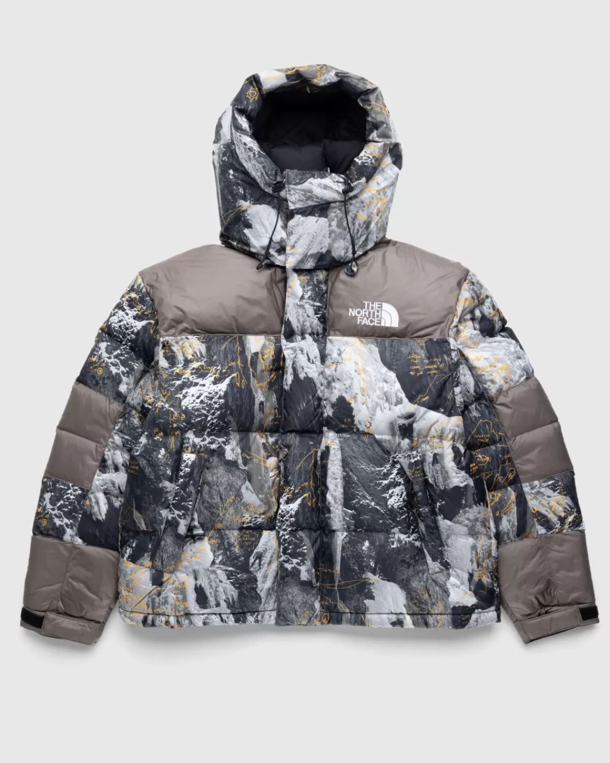 Bovenkleding^The North Face Hmlyn Baltoro Jack Falcon Brown Conrads Notes-Print