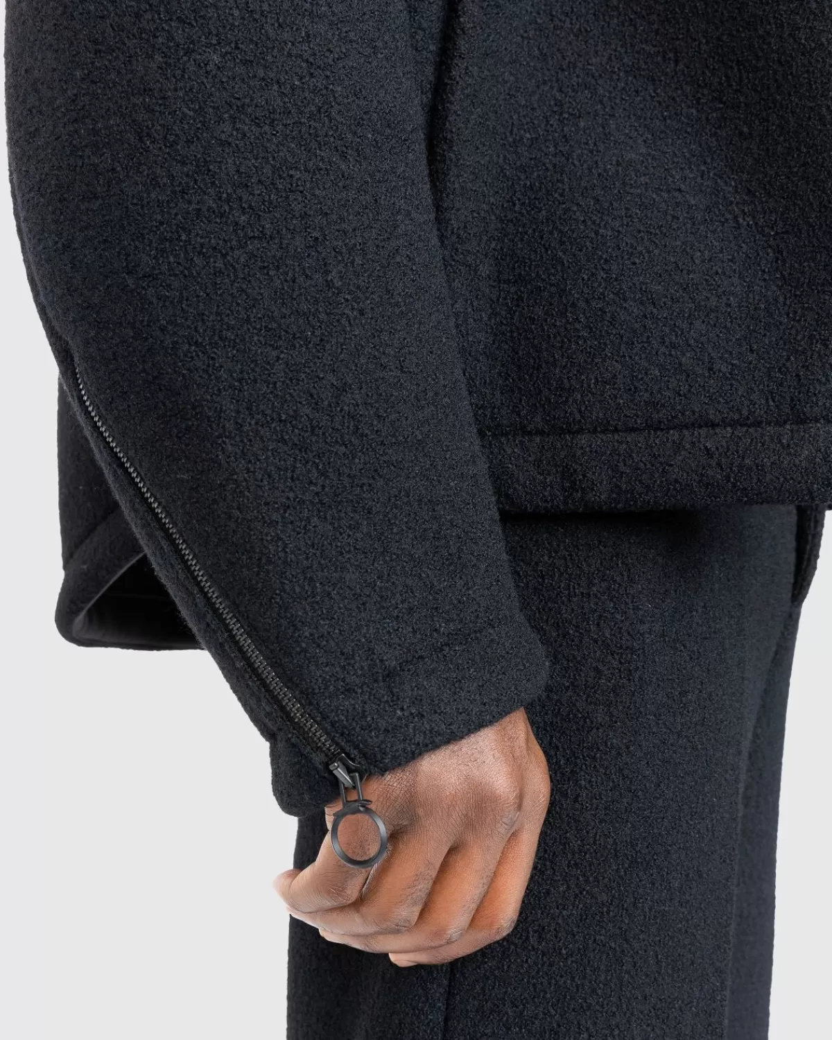 trussardi_boucle_jersey_scubajas_zwart_4.webp Bovenkleding^Trussardi Boucle Jersey Scuba-Jas Zwart