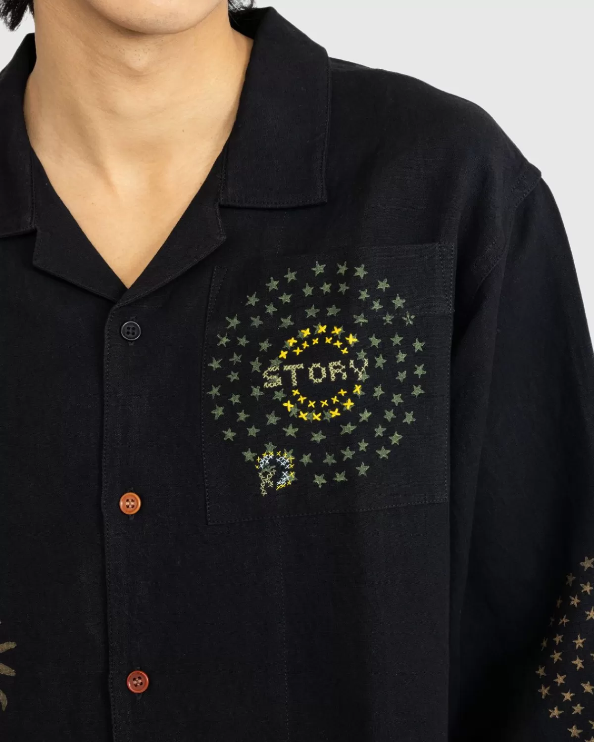 Bovenkleding^Story mfg. Verhaal Mfg. Short On Time Jacket Black Solar Trip