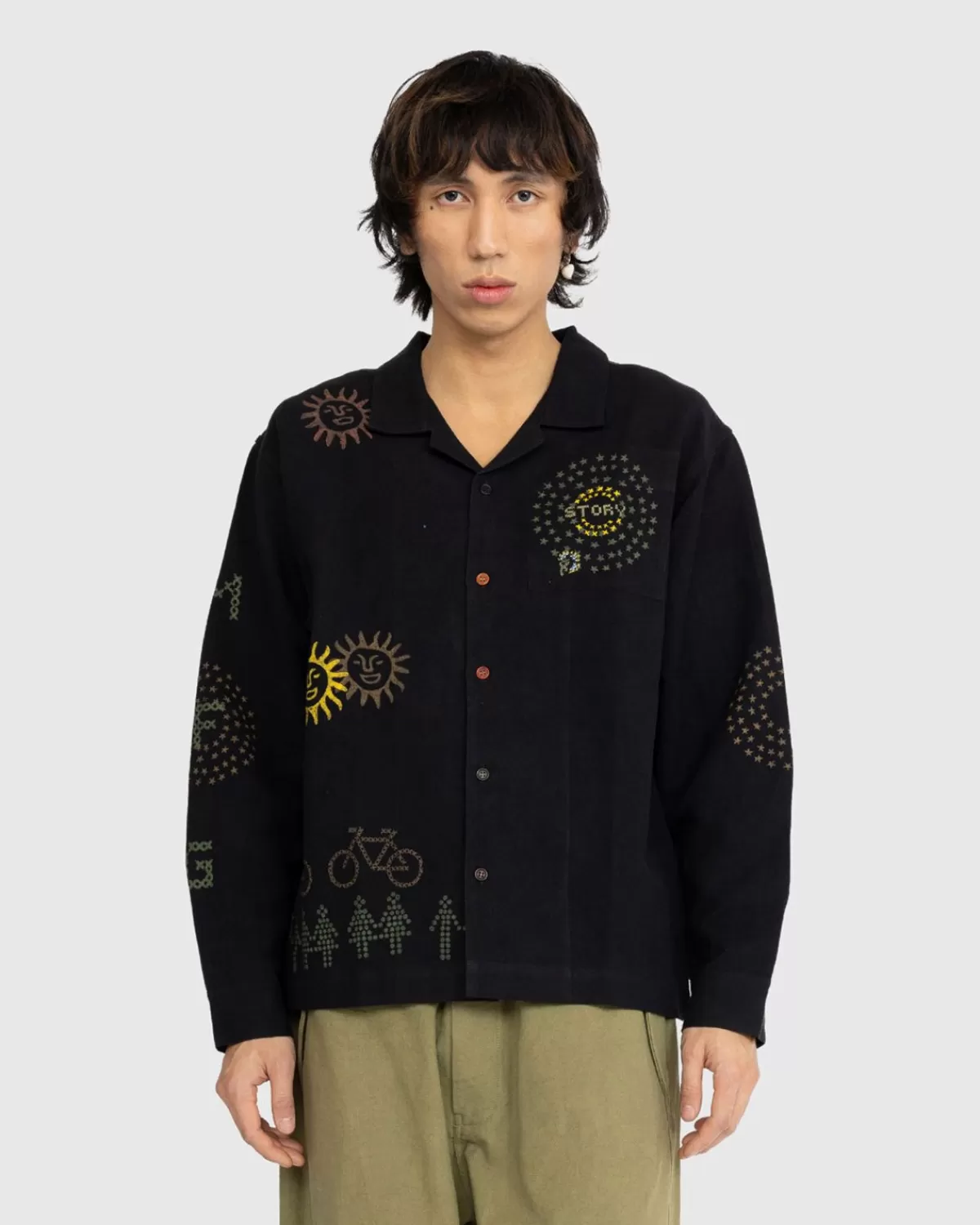 Bovenkleding^Story mfg. Verhaal Mfg. Short On Time Jacket Black Solar Trip