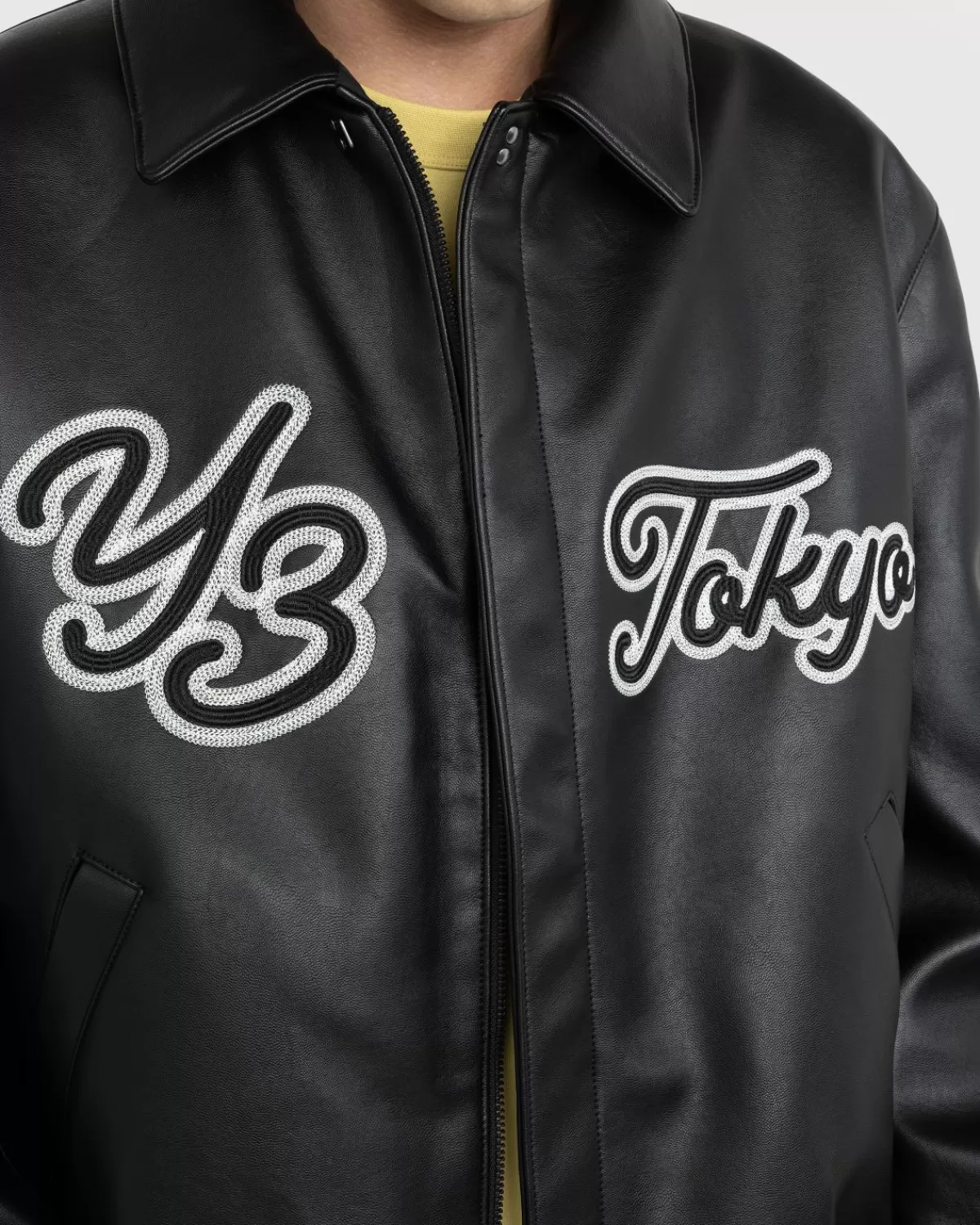 y3_leren_bomberjack_zwart_4.webp Bovenkleding^Y-3 Leren Bomberjack Zwart